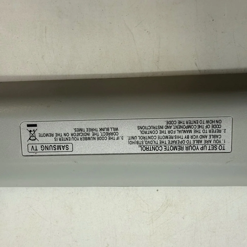 Samsung BP59-00107A Universal TV‎ Remote Control DVD STB Cable VCR Black